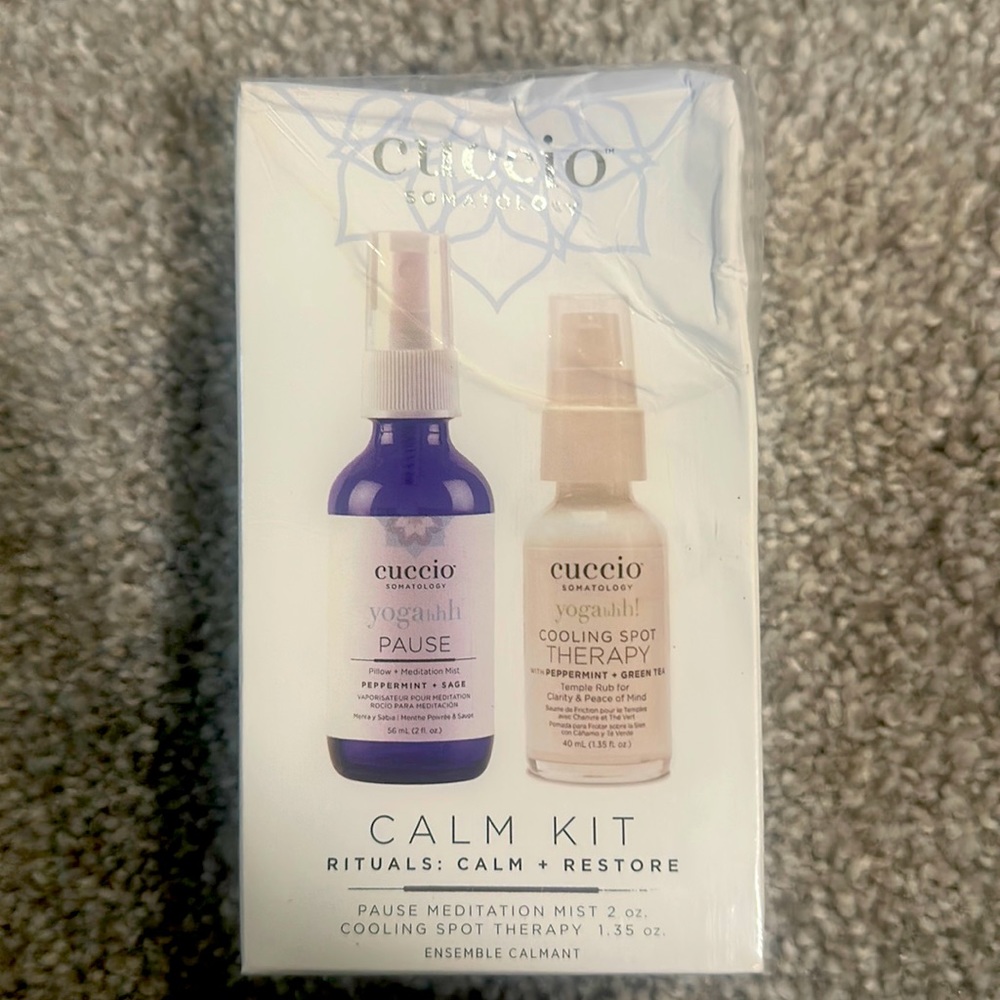 Cuccio somatology calm kit.
